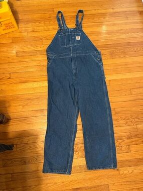 Carhartt Blue Denim Bib Overalls